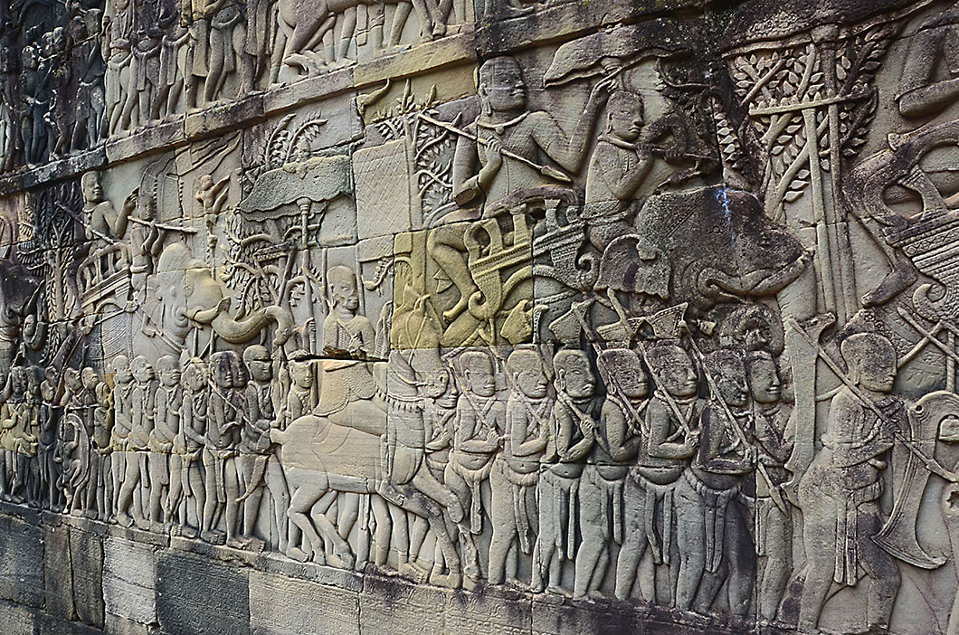 Bas relief, Bayon Temple