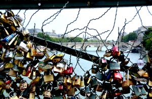 Locks of love on the Pont des Arts - Paris